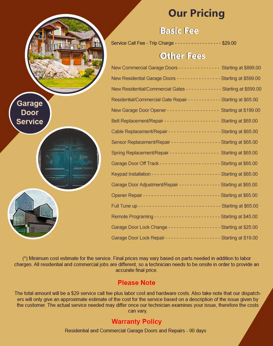 5 Star Garage Door Annapolis, MD 410-787-5193 - pricelist6